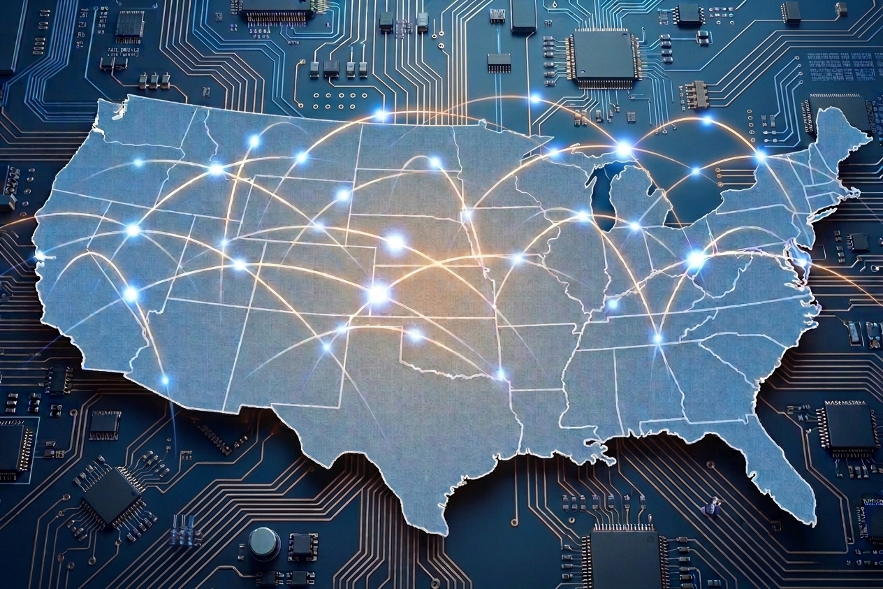 Map of the United States showing nationwide remote repair coverage