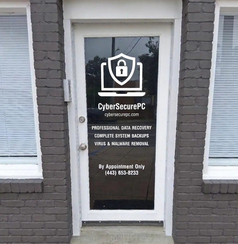 CyberSecurePC computer repair shop in Parkville, MD